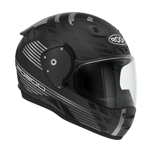 Roof Helmets RO200 Carbon Speeder Helmet Matte Black/Steel