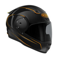 RO200 Neon Helmet Black/Orange