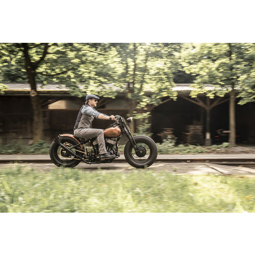 The Rokker Company Tweed Chino Tapered Slim - Grey