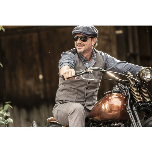 The Rokker Company Tweed Chino Tapered Slim - Grey