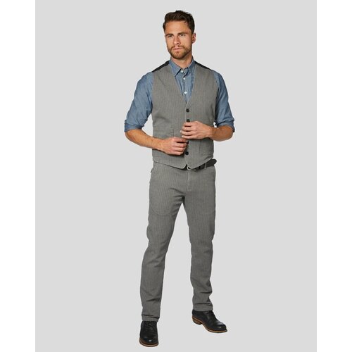 The Rokker Company Tweed Vest - Gray