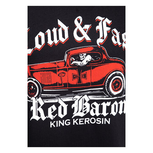King Kerosin Red Baron T-shirt - Zwart