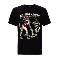 Camiseta Rueda Libre Negra