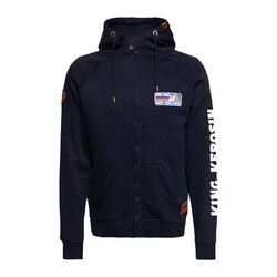 Sweat à Capuche Ride Grass Adventure Gear - Bleu Foncé