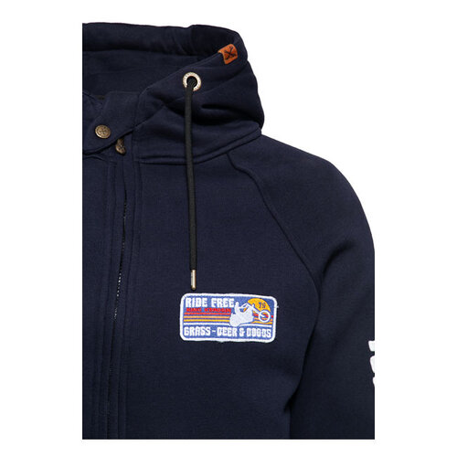 King Kerosin Sweat à Capuche Ride Grass Adventure Gear - Bleu Foncé