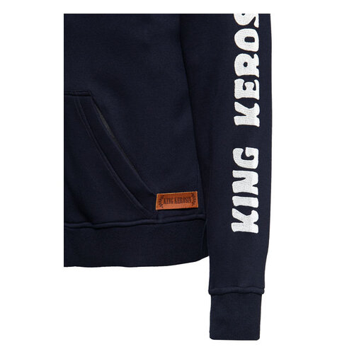 King Kerosin Sweat à Capuche Ride Grass Adventure Gear - Bleu Foncé