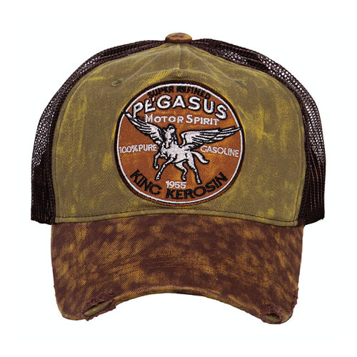 King Kerosin Pegasus Trucker Cap - Green/Brown