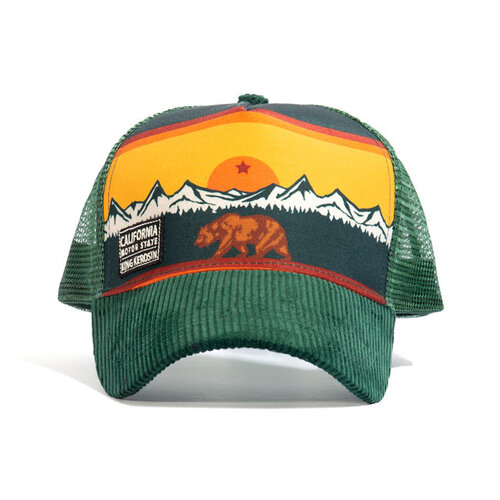 King Kerosin Casquette California Motor State - Vert