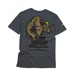 T-shirt Throttle Bear - Gris