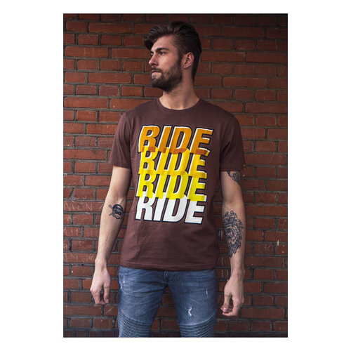 Roeg T-shirt Ride Four - Marron