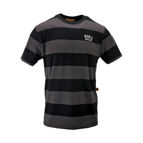 Roeg T-shirt a righe Cody - Nero/Grigio