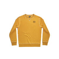 Rundhals-Sweatshirt - Senf
