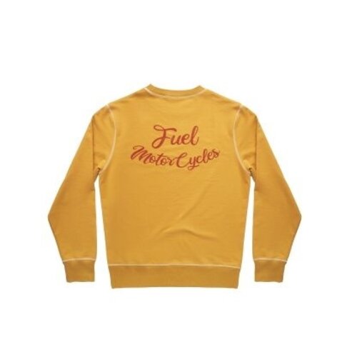 FUEL Sweatshirt Met Ronde Hals - Mosterd