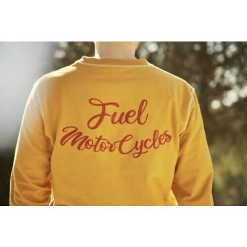 FUEL Sweatshirt Met Ronde Hals - Mosterd