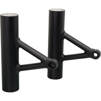 Aluminium Koplampbeugels (1 paar), Wrenchmonkees/GibbonSlap-stijl - Zwart Gecoat