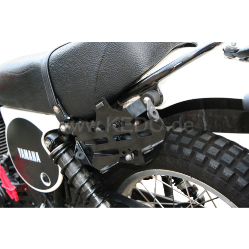 Kedo Rack for Spare Jerrycan, Stainless Steel Black Powder Coated, incl. Mounting Material, WITHOUT jerrycan