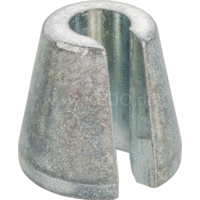 Insteekbare Bandbalanceringsgewicht 1 Stuk/20g - Zink Chrome Finish, voor 7.0 en 7.2 Spaaknippels