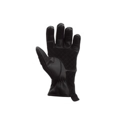 Black Matlock Leather Motorcycle Gloves