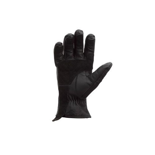 Black Matlock Leather Motorcycle Gloves