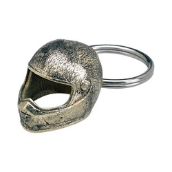 Key Fob Lane Splitter Helmet | Cast White Brass