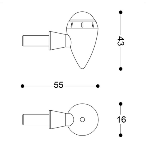 Indicatori Universali S-LED B-LUX in Coppia | (Scegli il colore)