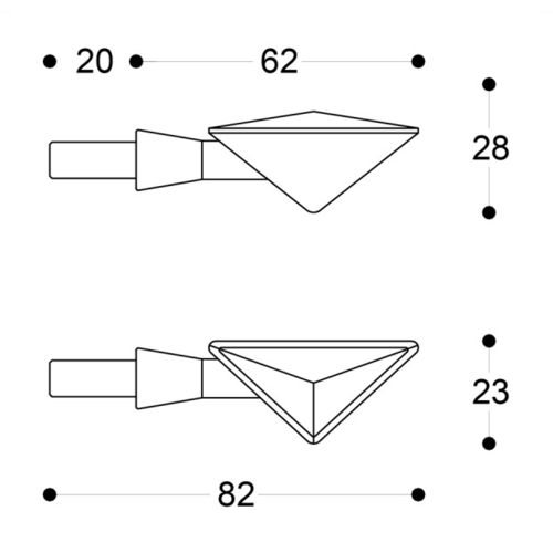 Universele Knipperlichten Z-LED B-LUX per paar | (Kies een Kleur)