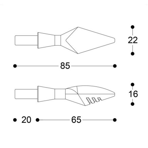 Universele Knipperlichten X-LED B-LUX per Paar | (Kies een Kleur)