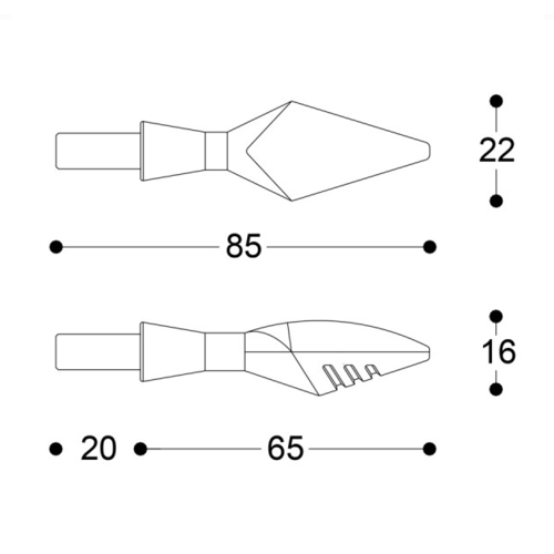 Universele Knipperlichten X-LED B-LUX per Paar | (Kies een Kleur)