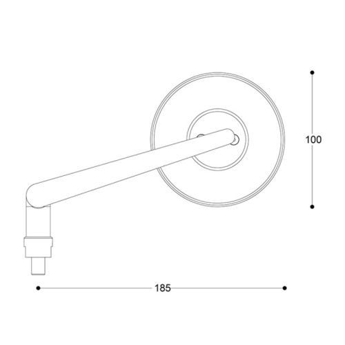 Universal SKIN-S B-LUX Handlebar Mirrors in Pair | (Choose Color)