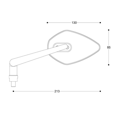 Rétroviseurs Universels SKIN-X B-LUX Pour Montage sur Guidon par Paire | (Choisir la Couleur)