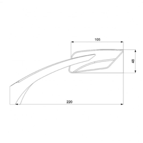 Universal E-VERSION B-LUX Mirrors Handlebar Mounting in Pair | (Choose Color)