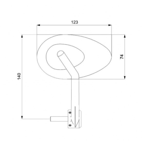 Universal Retrostone Spiegel Lenkerhalterung im Paar | Chrom