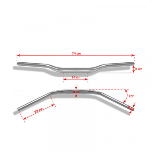 Universal Variable Section Handlebars | (Choose Color)