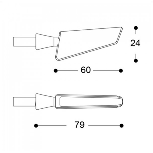 Intermitentes Universales SQ-LED B-LUX en Pareja | (Elegir Color)