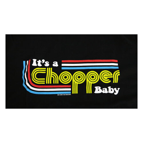 It's a Chopper Baby Male T-Shirt| Black (Size XS)