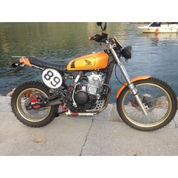 Scarico TITAN 2in1 Sotto Motore per Honda Dominator