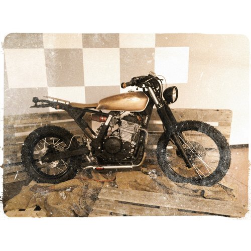 MASS Échappement TITAN 2en1 Sous Moteur pour Honda Dominator