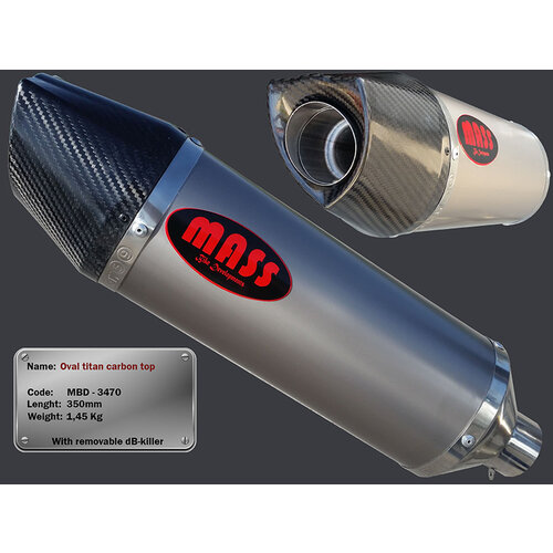 OVAL Exhaust for Kawasaki ER-5 | (Choose Material)