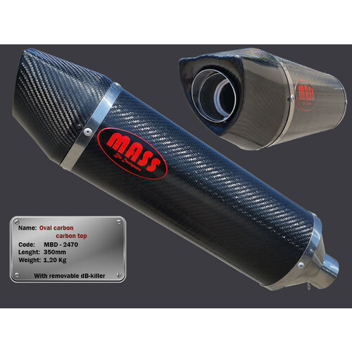 Scarico OVAL per Kawasaki ER-5 | (Scegli Materiale)