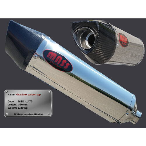 OVAL Exhaust for Kawasaki ER-5 | (Choose Material)