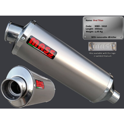 OVAL Exhaust for Kawasaki ER-5 | (Choose Material)