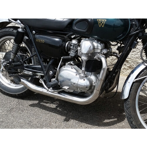 Sistema Completo de Escape Hot Rod 2 en 2 para Kawasaki W650 | (Elegir Opción)