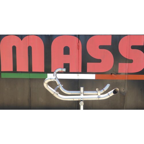 MASS TITAN Sistema Completo Completo 2in2 Scarico Hot Rod per Kawasaki W650