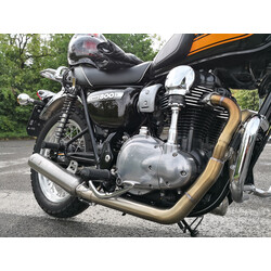 M1 Avec Système D'échappement Complet 2 en 1 pour Kawasaki W800 | (Choisir Une Option)