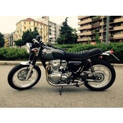 Sistema Completo de Escape Hot Rod 2 en 2 para Kawasaki W800 | (Elegir Opción)