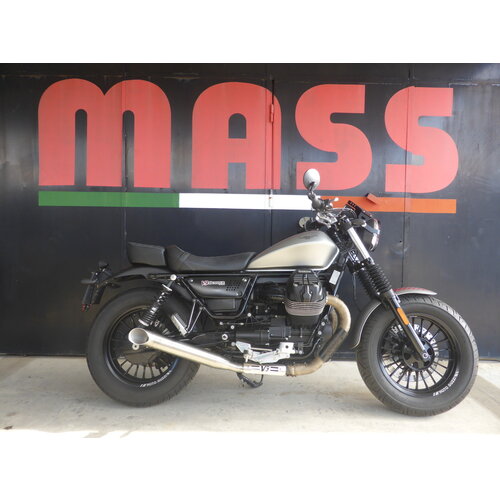 Pareja Escape INOX Hot Rod Style (Slip-On) para Moto Guzzi BOBBER V9/ROAMER | (Elegir Opción)