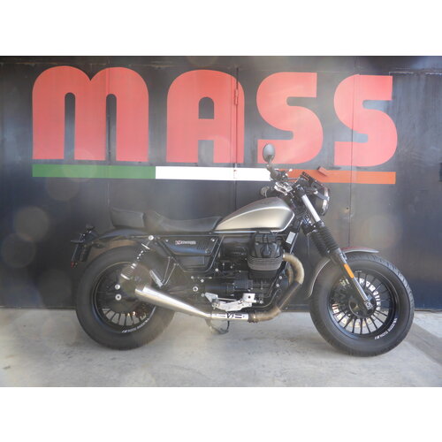 TROMB INOX RETRO (Slip-On) paar Uitlaat voor Moto Guzzi BOBBER V9/ROAMER | (Kies Optie)