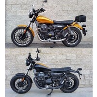 Hot Rod Catalytic Kit Completo 2in2 Exhaust for Moto Guzzi BOBBER V9/ROAMER | (Choose Option)