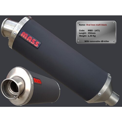 Scarico OVAL INOX (Slip-On) per Royal Enfield Himalayan 400 | (Scegli Opzione)