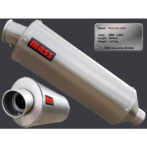 OVAL INOX (Slip-On) Exhaust for Royal Enfield Himalayan 400 | (Choose Option)